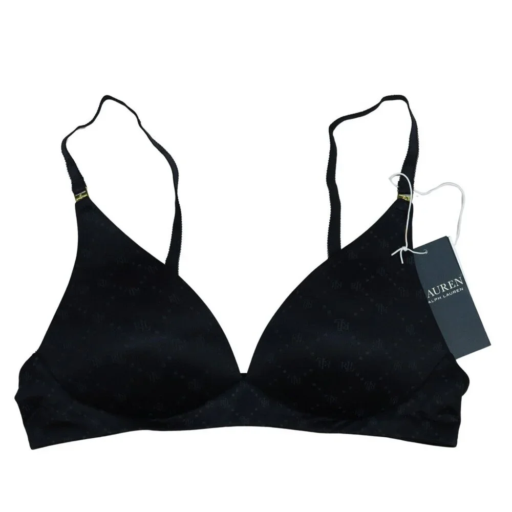 Ralph Lauren Comfort Wire-Free Full Coverage Padded Logo Women's T-Shirt Bra NWT